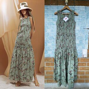 SENSI STUDIO  ELASTICIZED BODICE MAXI DRESS XL